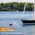 thumbnail image 3 of Bouée de Bateau Gonflable, Bouée d'Amarrage Portable en PVC Résistante à l'Usure, Pare-Chocs Rond Pliable Boule Rouge pour Attacher et Amarrer, Empêchant de Gratter, de Percuter, 3 of 7