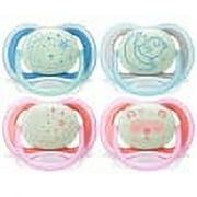 Philips Avent Ultra Air Nighttime Pacifier, 6-18 Months, Various Colors, 2-pack, SCF376/20