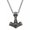 Gold, variant on Mens Gold Plated Viking Thors Hammer Valknut Mjolnir Pendant Necklace Men