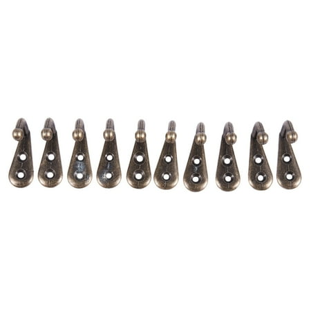 

Bronze Tone Vintage Style Wall Mounted Single Hook Hangers 10 Pcs