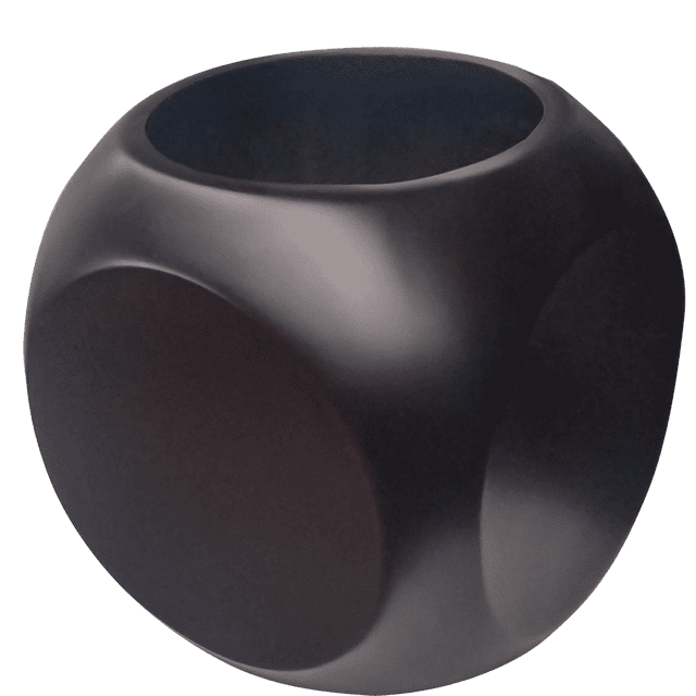 Maceta de fiba de vidrio FibraFormas Modelo Ball Chico Chocolate FibraFormas Fibraformas de México Ball Chico