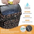 thumbnail image 2 of Travel Cooler Bag - Pioneer Flower Floral Print Pattern Camping Beer Cooler Backpack with Bottle Opener- Waterproof Insulated Picnic Backpacks - Cooler Bag for Beach, 2 of 6