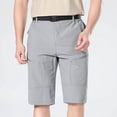 thumbnail image 2 of WERYOUNG Mens Athletic Shorts Casual Solid Color Button Trousers Shorts With Zipper Pockets Basketball Running Shorts Male Relaxed Fit Sports Shorts,Light Gray,Xxl, 2 of 7