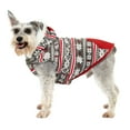 thumbnail image 2 of Vibrant Life Medium Winter Coat for Dogs, Snowflake Design, Red White, 2 of 8