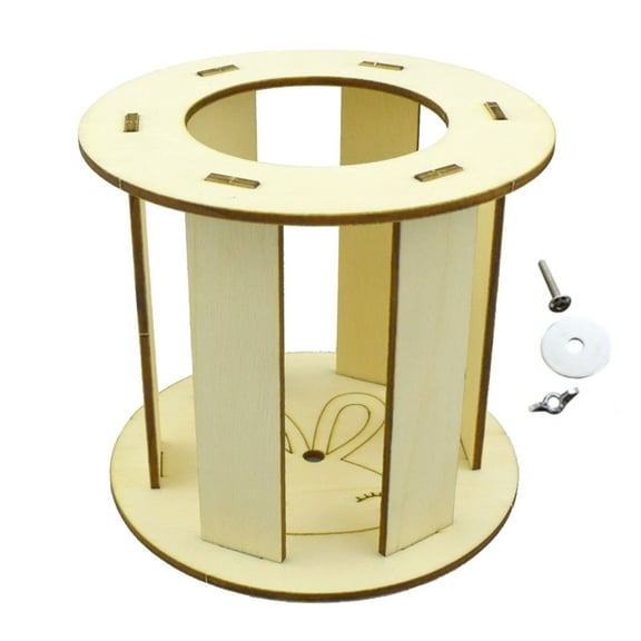 Rabbit Feeder Bunny for Hay Rack Wooden Feeding Bowls for Cage Easy to Clean