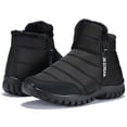 thumbnail image 3 of LUXUR Mens Snow Boots Winter Anti-Slip Waterproof Ankle Warm Faux Fur Lined Shoes, 3 of 9