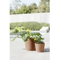 thumbnail image 3 of Ecopots Amsterdam Durable Modern Round Indoor/Outdoor Recycled Based Composite Flower Pot Planter, Terracotta Color, 10", 3 of 4