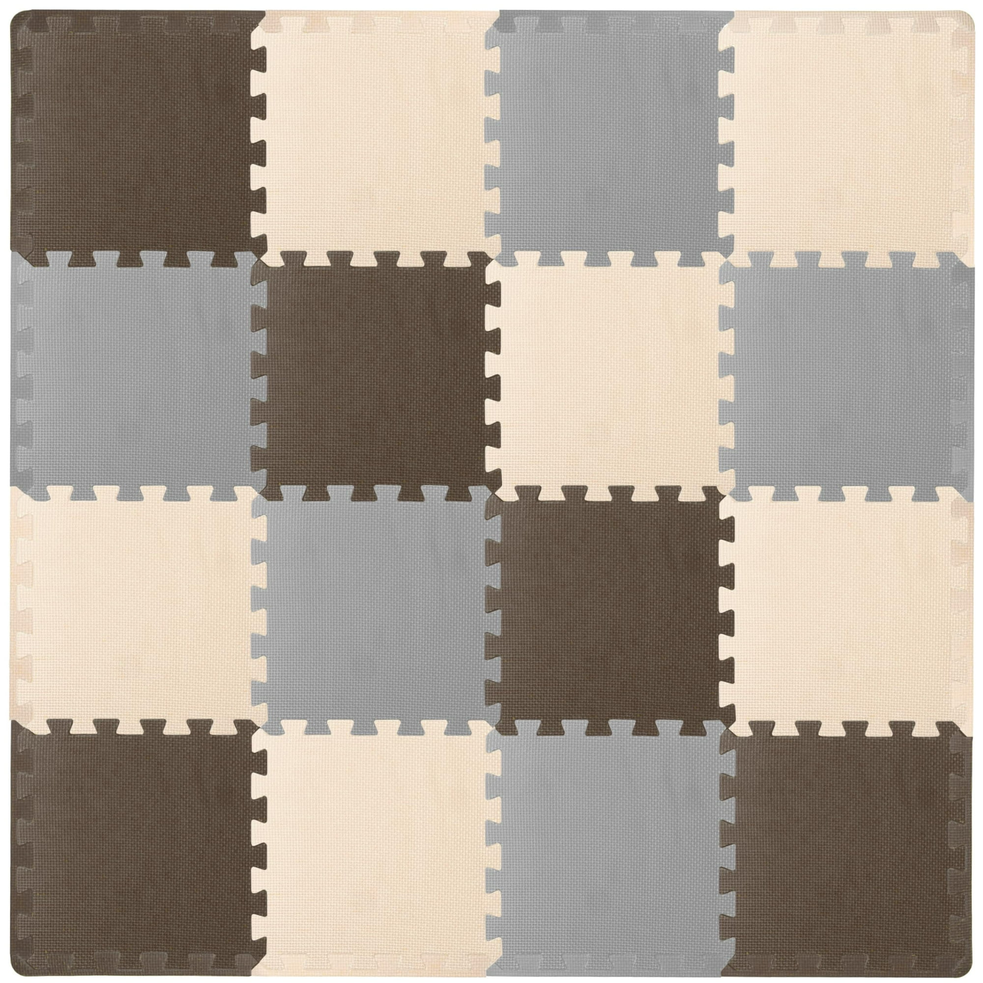 Prosource puzzle solid foam play mat for kids sale