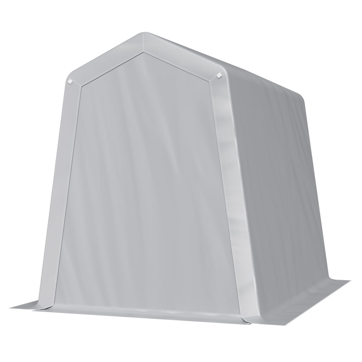 TENGDA  6x8 FT Outdoor Portable Storage Shelter Shed Waterproof Galvanized Metal Frame Carport Canopy Tent with Zipper Door for Patio Garden Equipment Storage
