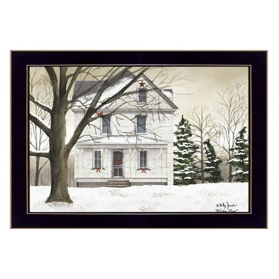 Winter Porch By Billy Jacobs Printed Framed Wall Art Wood Multi-Color