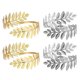 thumbnail image 1 of 4 Piezas De Hoja De Remolino Brazalete Brazalete Brazalete Brazalete Sunnimix brazaletes de brazo para mujer, 1 of 8