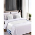 thumbnail image 4 of Xipuska Blue Botanical Bed Runners for Cal King Size Bed, Decorative Bed Throws for Foot of Bed, Wildflower Spring Floral Watercolor Bed Runner Sofa Throw Bedding Scarf Protector Slipcover, 4 of 6