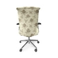 thumbnail image 5 of Ambesonne Spring Office Chair Cover Stretchable High Back, Vintage Sketch Clover Flower, Cream Brown, 5 of 6