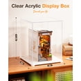 Robotime Clear Acrylic Display Box Stackable Storage Plastic Box for ...