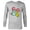 Athletic Heather, variant on Mickey Mouse Head and Hand Retro Pop Art - Long Sleeve T-Shirt for Men - Customized-White