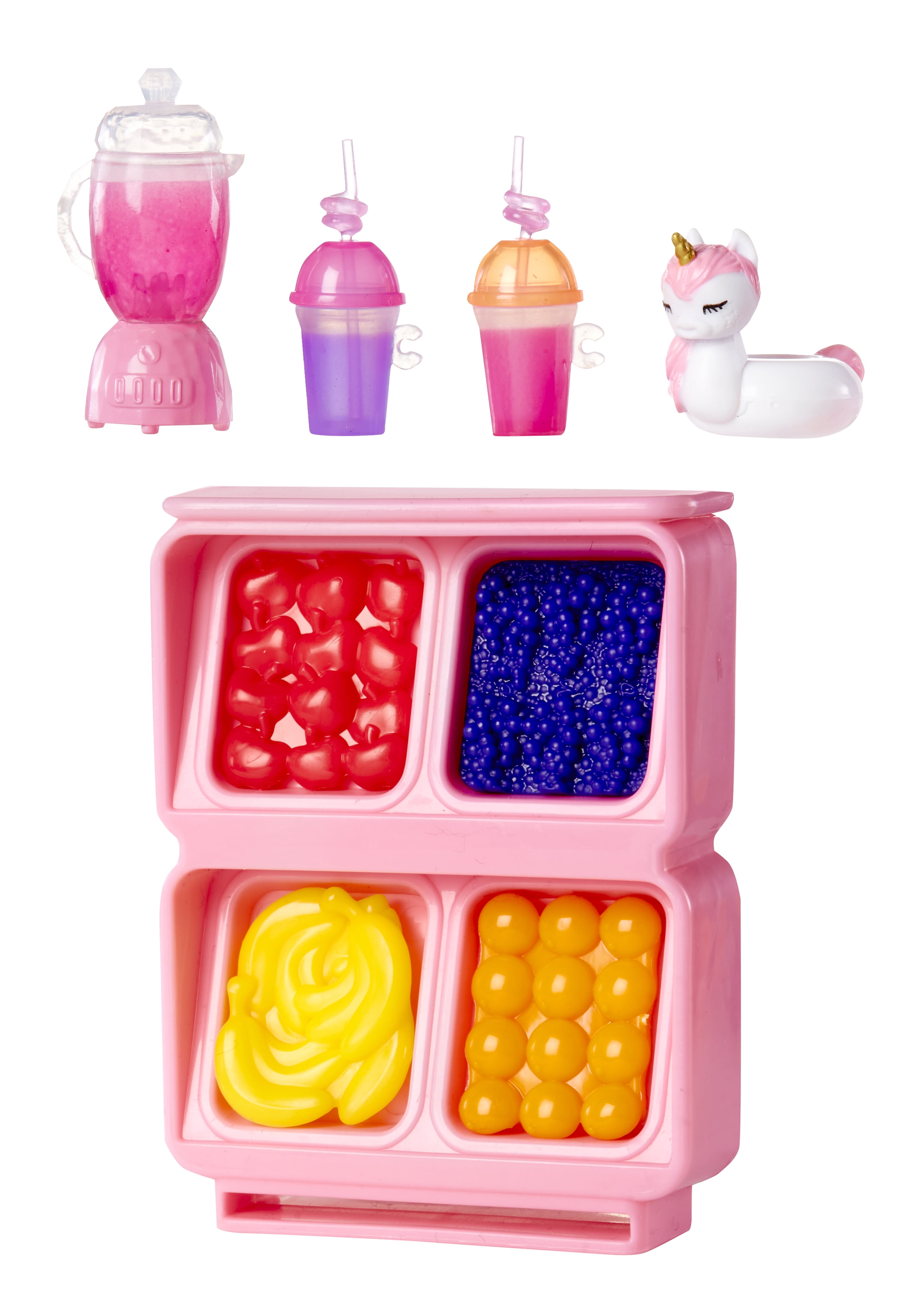 Rainbow High Littles Pool Day Playset + Small Doll (Pink 5.5”), Pool with Rainbow Slide,Kids Gift Ages 4+