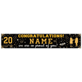thumbnail image 1 of Gold Theme Congratulations Banner Graduation Cap Decorations Stars for Graduation Party Ceremony Event Indoor Celebration, 1 of 4