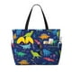 thumbnail image 1 of Easygdp Dinosaurs Bolsa de Viaje de Playa de Gran Capacidad, Bolsa Tote Perfecta para la Playa, Escapadas de Fin de Semana y Viajes, 1 of 7