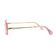 thumbnail image 4 of 90s Classic OG Rapper Rimless Pop Color Lens Sunglasses Gold Light Pink, 4 of 4