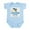 Sky Blue, variant on CafePress - Future Lacrosse Player Like Daddy Infant Bodysuit - Baby Light Bodysuit, Size Newborn - 24 Months