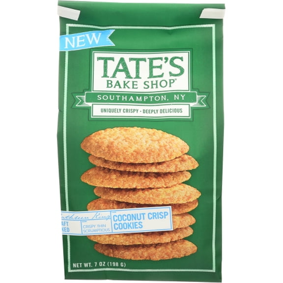 (Pack of 6) Tates Cookies Coconut Crisp 7 Oz