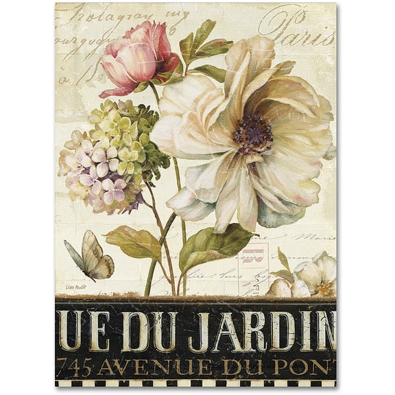 Trademark Fine Art "Marche de Fleurs II" Canvas Art by Lisa Audit