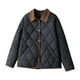 thumbnail image 2 of Parkas de manga larga para mujer, chaquetas acolchadas cálidas para mujer, chaqueta acolchada lisa de manga larga con estampado floral, abrigos con bolsillos, blusa para mujer, 2 of 9