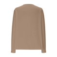 thumbnail image 4 of Cardigan for Women V Neck Open Front Casual Sweater Versatile Long Sleeve Solid Thin Shrug Top Slim Fit Shrugs for Women Khaki M, 4 of 5