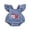 Blue, variant on Baby Girl Baseball First Birthday Outfit Half Way To One Years Old Birthday Clothes Summer Romper Overalls Letter Baseball Embroidery Flying Sleeve Bodysuits Jumpsuits