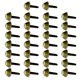 thumbnail image 2 of 30X Remache de Redonda Tornillos de Fijación de Hierro Metal Decoracion de Zapatos / Colres / Cinturones Bronce Baoblaze Barrel Studs Remaches, 2 of 7