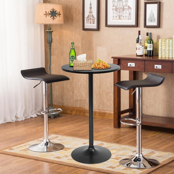 Bistro Pub Table 2 Pack 40 Inch Height Cocktail Table Round Bistro Bar Table for Home and Kitchen Dining
