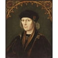 thumbnail image 2 of Flemish School 12x14 Gold Ornate Wood Framed with Double Matting Museum Art Print Titled - Portrait of King Henry VII, 2 of 4