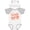 White & Heather w/ Ears, variant on Inktastic Nonna Loves Me Granddaughter Flowers Girls Baby Bodysuit