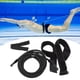 thumbnail image 5 of Correa de entrenamiento para natación en piscina de 4 m, cinturón de resistencia para natación con cintura. Negro 10mm, 5 of 9