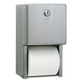 thumbnail image 4 of Bobrick Stainless Steel 2-Roll Tissue Dispenser, 6.06 x 5.31 x 11, Stainless Steel, 4 of 10