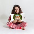 thumbnail image 4 of Christmas Decorative Print Velvet Lumbar Pillow Cover for Sofa Cushion Home, 4 of 6