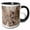 Black/White, variant on 3drose, Giallo Napoleon Granite Print, 11oz Two-tone Red Mug