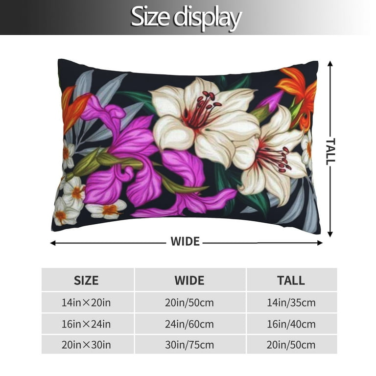 Flower Lines Girls Boys Pillowcases Pillows Covers Cases Bedroom