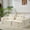 70.8" Beige Two-side Loveseat, variant on Jakoola 4-in-1 2-Seater Modular Loveseat Sofa Bed, Foldable Chair Bed, Convertible Floor Couch for Seating and Sleeping in Living Room Guest Room and Small Spaces, Dark Gray