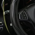 thumbnail image 5 of Sufanic Black Car Steering Wheel Cover Wear-resistant Leather Anti-slip 37-38CM, 5 of 8