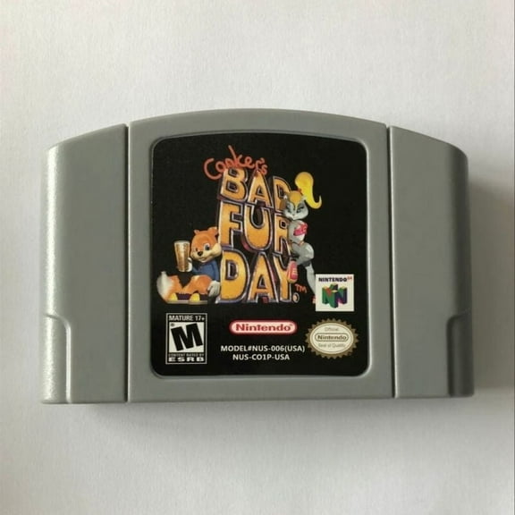 Conkers Bad Fur Day N64 Cartridge Card for N64 Console
