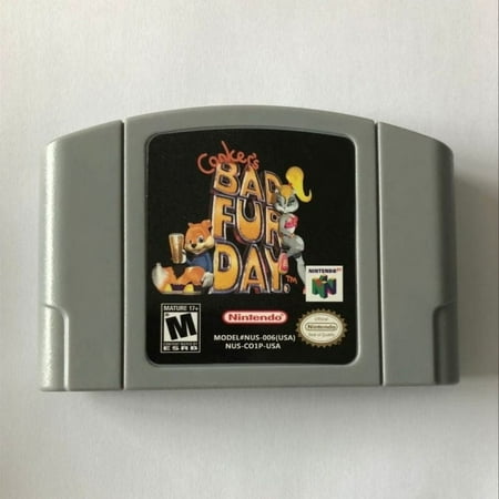 N64 Game US Version of Conkers Bad Fur Day