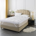 thumbnail image 3 of WhatsBedding Queen Size Mattress Topper 5 Inch 1900 GSM Goose Down and Feather Bed,Extra Thick,100% Cotton Hotel Collection Pillow Top,60x80 Inch, 3 of 9