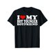 thumbnail image 1 of Camiseta de algodón de manga corta "Amo a mi novio joven y atractivo" para hombres y mujeres., 1 of 6