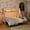 Gray, variant on Mintazer Twin XL Platform Bed with LED Light, Trundle, Storage Shelf & Tent for Kids, White