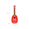 thumbnail image 4 of 14-Inch Kids Ukulele Guitar - 4-String Mini Musical Instrument for Beginners, Early Education, Toddlers & Preschoolers - Green, Orange, Red, Watermelon Red, 4 of 4