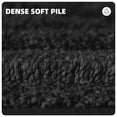 thumbnail image 3 of PABUBE Textured Black Microfiber Bathroom Rug, 20"x51", Soft and Absorbent Bathroom Mat, Non-Slip, Machine Washable, Quick Dry Floor Carpet for Shower or Tub, 3 of 5