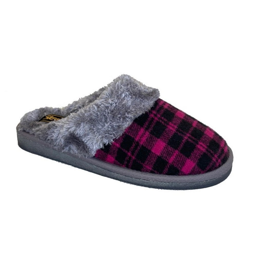 Coolers Womens Slip On Fleece Lined Mule Slippers Burgundy 5-6 B M US Coolers Womens Slip On Fleece Lined Mule Slippers Burgundy 5-6 B M US