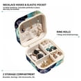 thumbnail image 2 of Sea Horse Travel Portable Square Jewelry Box Organizer Earring Necklace Bracelet Holder Decorative Display Case Stand Storage Box, 2 of 6