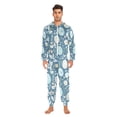 thumbnail image 3 of FORMRS Onesies Pajama for Adults Unisex Hoodie Winter Jumpsuit One Piece Sleepwear, Sizes S-2XL, Easter Eggs, 3 of 7